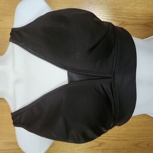 Elegant Black Halter Bikini Top